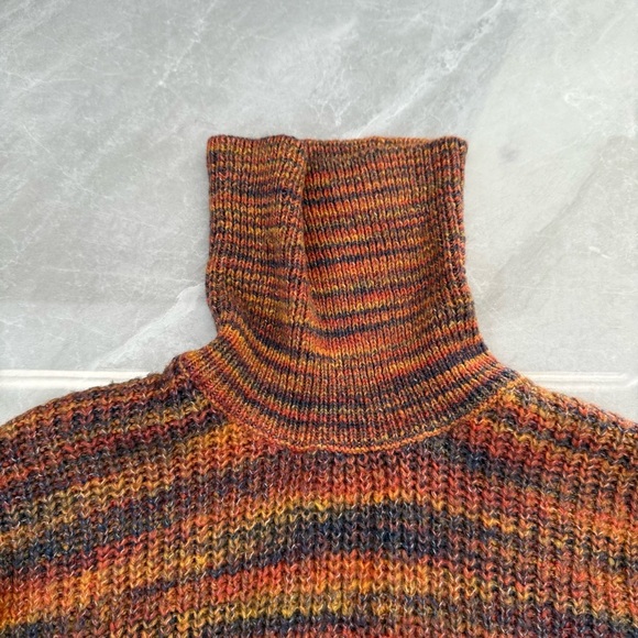 Women’s Urban Outfitters Space-Dyed Colorful Knit Turtleneck Sweater Size XS - Picture 5 of 16